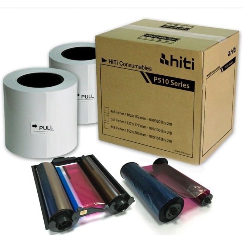 Papel térmico HITI 510 660 FOTOS 10X15