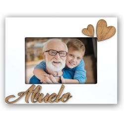 MARCO DE FOTOS BLANCO DE MADERA 10X15 ABUELO