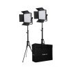 NANLITE KIT 2 PANEL LED CN-600SA CON ALETAS LUZ DIA