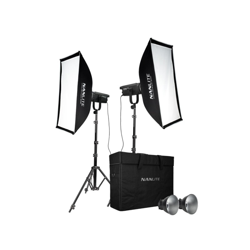 KIT 2 FOCO LED NANLITE FS-150 185W 5600K