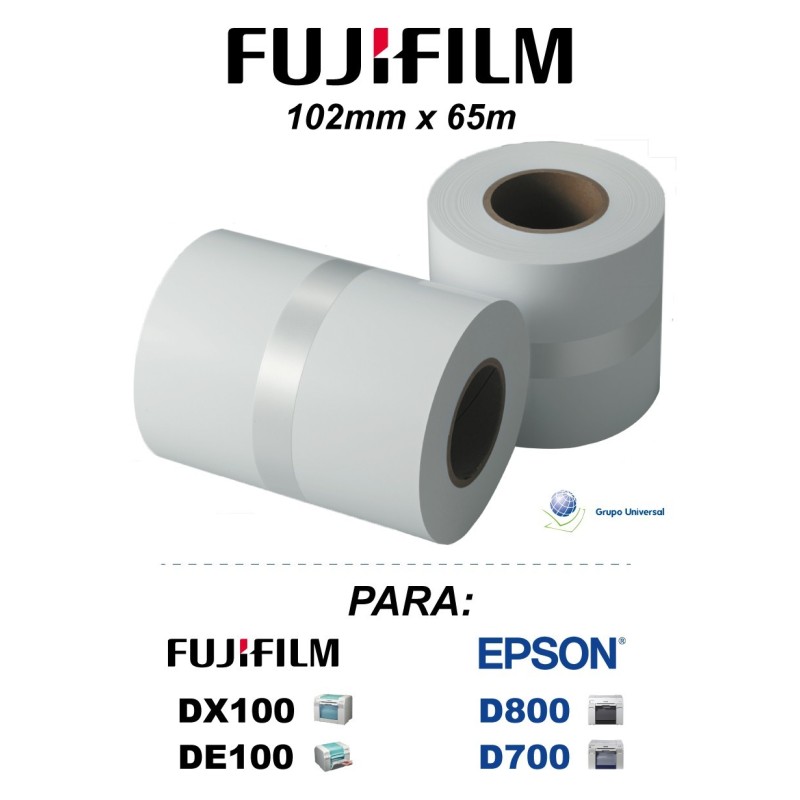 Papel DX100 y DE100 / 102mm x 65m