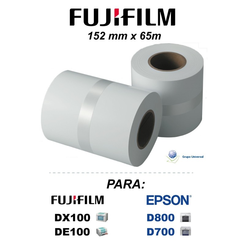 Papel DX100 y DE100 / 152 mm x 65m