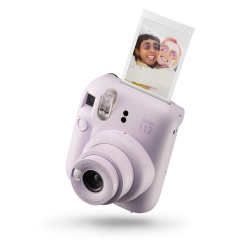 Instax Mini 12 – Cámara Instantánea con Modo Selfie y Exposición Automática