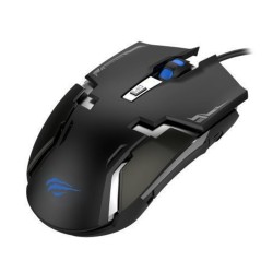 Ratón Gaming con cable Negro/Blanco 6 teclas 3200DPI