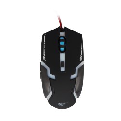 Ratón Gaming con cable Negro/Blanco 6 teclas 3200DPI