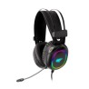 Cascos Gaming ovalado Negro con luz RGB Jack+USB / H2016D
