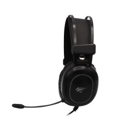 Cascos Gaming ovalado Negro con luz RGB Jack+USB / H2016D