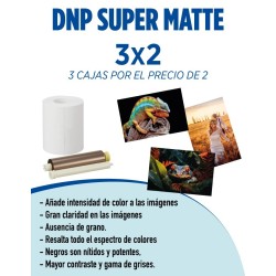 Papel DNP Súper matte para Impresora DS620. 15x20 / 10x15