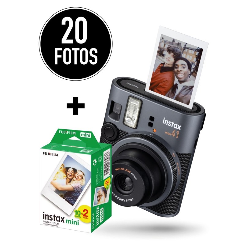 Pack Instax Mini 41 + Película 20 Fotos – Lista para Usar