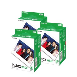 Pack Película Instax Wide – 60 Fotos (3 cajas de 20) para eventos y álbumes