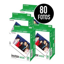 Pack Película Instax Wide – 80 Fotos (4 cajas de 20) para profesionales y sesiones largas