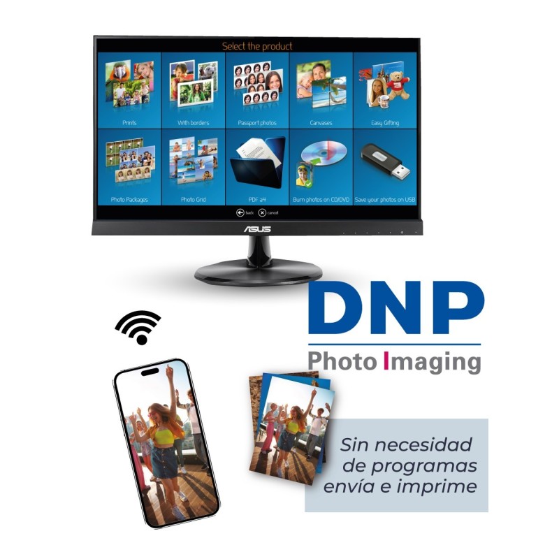 Kiosko Fotográfico GlobalKiosk – Terminal Profesional para Impresoras DNP