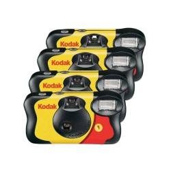 KODAK FUN SAVER- Cámara desechable pack 4 unidades 108 exposiciones