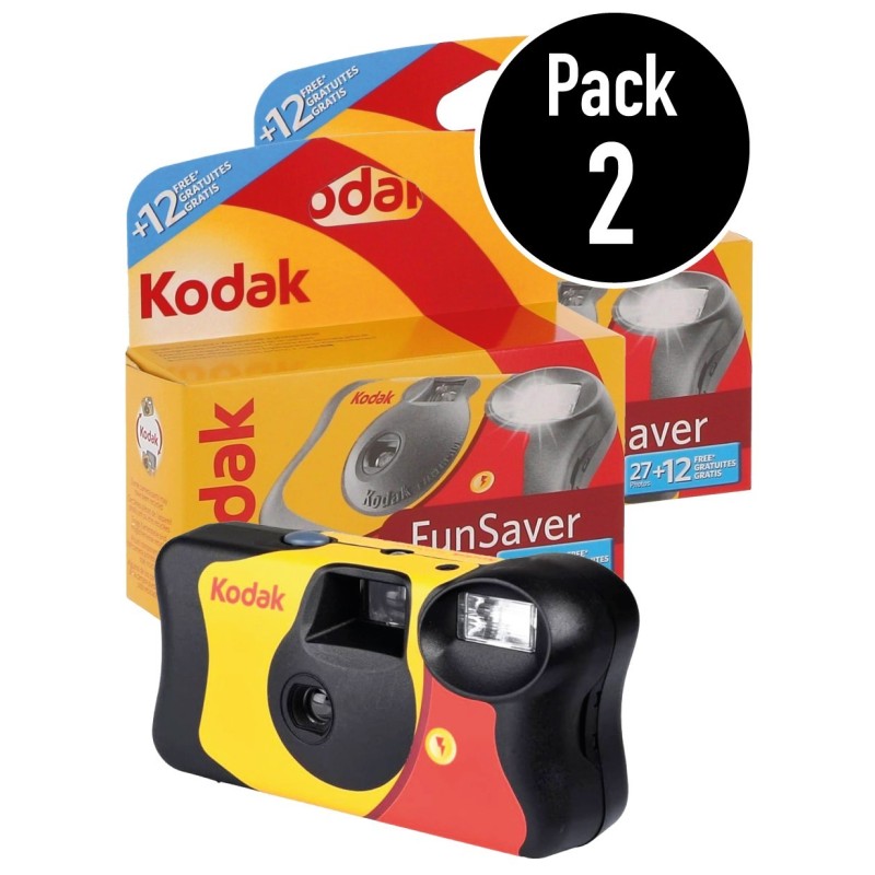 KODAK FUN SAVER- Cámara desechables pack 2 unidades 78 exposiciones