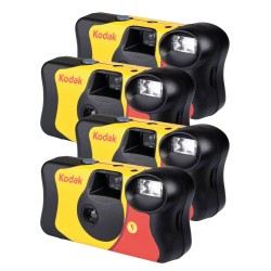 KODAK FUN SAVER- Cámara desechable pack 4 unidades 156 exposiciones